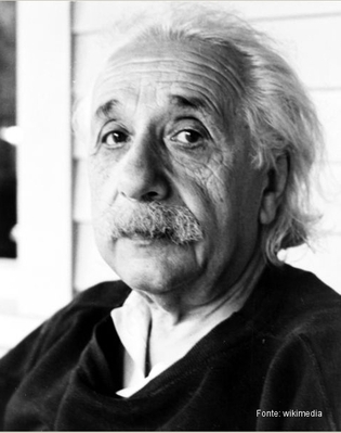 Albert Einstein (1879-1955), Fsico alemo e ganhador do prmio Nobel em 1921. Seus trabalhos mais famosos so referentes s teorias da relatividade (geral e restrita) e o efeito fotoeltrico. Einstein talvez seja o fsico mais conhecido desde o sculo XX.
  <br /><br />
Palavras-chave: Relatividade, fsica moderna, fton, luz, tempo, efeito fotoeltrico, astronomia.