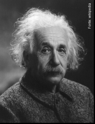 Albert Einstein (1879-1955), Fsico alemo e ganhador do prmio Nobel em 1921. Seus trabalhos mais famosos so referentes s teorias da relatividade (geral e restrita) e o efeito fotoeltrico. Einstein talvez seja o fsico mais conhecido desde o sculo XX.
 <br /><br />
Palavras-chave: Relatividade, fsica moderna, fton, luz, tempo, efeito fotoeltrico, astronomia.