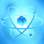 A imagem mostra uma ilustração do núcleo de berílio circundado por seu halo. Segundo medições realizadas por uma equipe alemã, o halo se estende a até 7 femtômetros (0,000000000000007 metros) do centro de massa do núcleo, cobrindo uma área três vezes maior do que a parte densa do núcleo. <br /><br /> Palavras-chave: Átomo, elétrons, eletromagnetismo, halo.