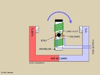 Um motor eltrico  um dispositivo que transforma energia eltrica em energia mecnica. <br /><br />  Palavras-chave: Eletromagnetismo, m, energia eltrica, energia mecnica, motor eltrico, fora, eletricidade, corrente contnua, corrente alternada.