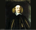 (1602-1686) Estudou matemtica e direito, foi engenheiro na Alemanha, defensor da idia da existncia do vcuo. Em 1650 construiu uma bomba de suco. Projetou e construiu a primeira mquina eletrosttica. <br /><br /> Palavras-chave: Presso, vcuo, presso atmosfrica, eletrosttica, eletricidade.    